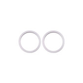 Apple iPhone 11, 12, 12 Mini - Hatsó Kamera Lencse Keret (White) - 2db