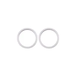 Apple iPhone 11, 12, 12 Mini - Hatsó Kamera Lencse Keret (White) - 2db
