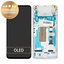 Asus Zenfone 7 ZS670KS, 7 Pro ZS671KS - LCD Kijelző + Érintőüveg + Keret (Pastel White) - 90AI0022-R20010 Genuine Service Pack