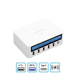 WLX-818F Szerviz töltőállomás USB 3.0-val és USB-C-vel