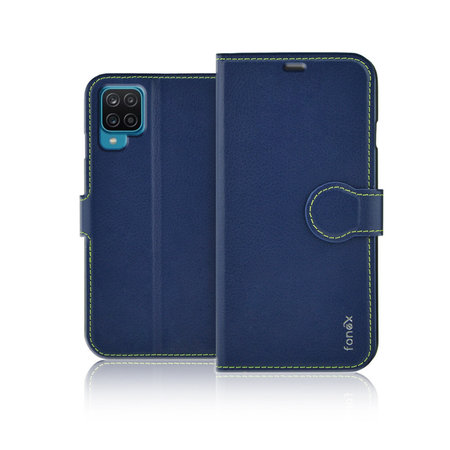 Fonex - Könyvazonosító tok Samsung Galaxy A12 készülékhez, kék
