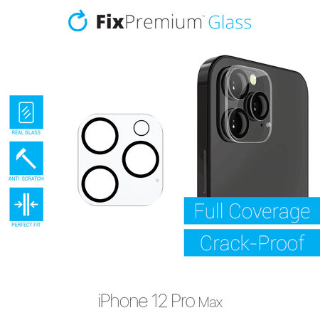 FixPremium Glass - Edzett üveg és hátsó kamera - iPhone 12 Pro Max