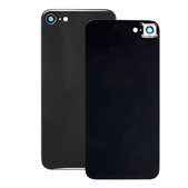 Apple iPhone SE (2nd Gen 2020) - Hátsó Ház Üveg + Hátlapi Kameralencse Üveg (Black)