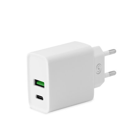 Fonex - Töltőadapter USB, USB-C, 20W, fehér