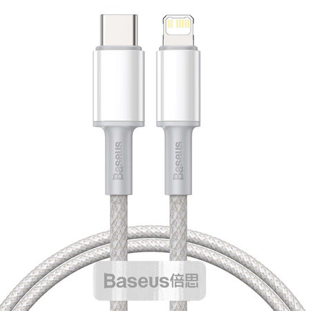 Baseus - Lightning / USB-C Kábel (1m), fehér