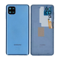 Samsung Galaxy M12 M127F - Akkumulátor Fedőlap (Blue) - GH82-25046C Genuine Service Pack