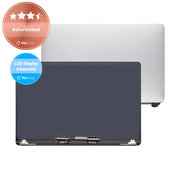 Apple MacBook Pro 16" A2141 (2019) - LCD Kijelző + Előlapi Üveg + Fedőlap (Silver) Refurbished
