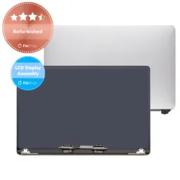Apple MacBook Pro 16" A2141 (2019) - LCD Kijelző + Előlapi Üveg + Fedőlap (Silver) Refurbished