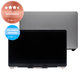 Apple MacBook Air 13" A2337 (2020) - LCD Kijelző + Előlapi Üveg + Fedőlap (Space Gray) Refurbished