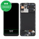Samsung Galaxy A30s A307F - LCD Kijelző + Érintőüveg + Keret (Prism Crush Black) TFT