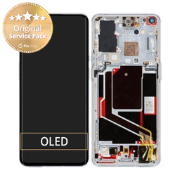 OnePlus 9 Pro - LCD Kijelző + Érintőüveg + Keret (Morning Mist) - 1001100046 Genuine Service Pack