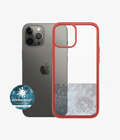 PanzerGlass - Tok ClearCase AB - iPhone 12 Pro Max, red