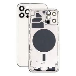 Apple iPhone 12 Pro - Hátsó Ház (Silver)