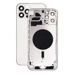 Apple iPhone 12 Pro Max - Hátsó Ház (Silver)