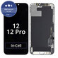 Apple iPhone 12, 12 Pro - LCD Kijelző + Érintőüveg + Keret In-Cell FixPremium