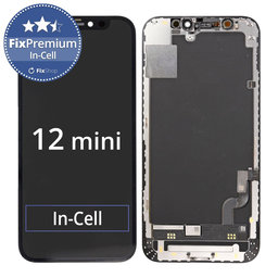 Apple iPhone 12 Mini - LCD Kijelző + Érintőüveg + Keret In-Cell FixPremium