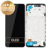Xiaomi Redmi Note 10 - LCD Kijelző + Érintőüveg + Keret (Onyx Gray) - 5600020K7A00 Genuine Service Pack
