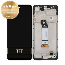 Xiaomi Redmi Note 10 5G - LCD Kijelző + Érintőüveg + Keret (Graphite Gray) - 5600020K1900 Genuine Service Pack