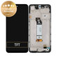 Xiaomi Redmi Note 10 5G - LCD Kijelző + Érintőüveg + Keret (Graphite Grey) - 5600020K1900 Genuine Service Pack