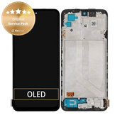 Xiaomi Redmi Note 10S - LCD Kijelző + Érintőüveg + Keret (Onyx Gray) - 5600020K7B00, 560002K7BN00 Genuine Service Pack