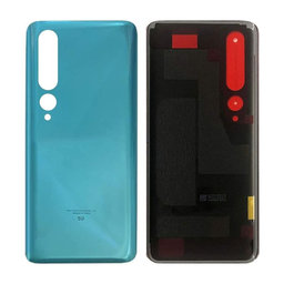 Xiaomi Mi 10 - Akkumulátor Fedőlap + Hátlapi Kameralencse Üveg (Coral Green)