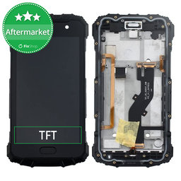 UleFone Armor 2 - LCD Kijelző + Érintőüveg + Keret (Black) TFT