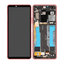 Sony Xperia 10 III - LCD Kijelző + Érintőüveg + Keret (Pink) - A5034095A Genuine Service Pack