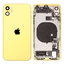 Apple iPhone 11 - Hátsó Ház Apró Alkatrészekkel (Yellow)