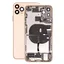 Apple iPhone 11 Pro - Hátsó Ház Apró Alkatrészekkel (Gold)