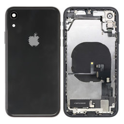 Apple iPhone XR - Hátsó Ház Apró Alkatrészekkel (Black)