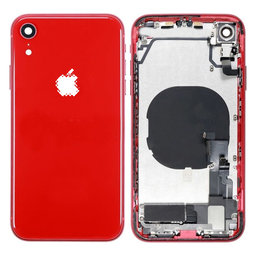 Apple iPhone XR - Hátsó Ház Apró Alkatrészekkel (Red)