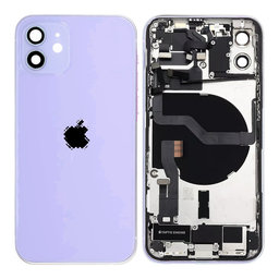 Apple iPhone 12 - Hátsó Ház Apró Alkatrészekkel (Purple)