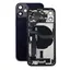 Apple iPhone 12 Mini - Hátsó Ház Apró Alkatrészekkel (Black)