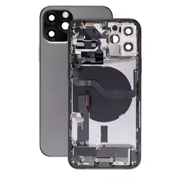 Apple iPhone 12 Pro - Hátsó Ház Apró Alkatrészekkel (Graphite)