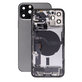 Apple iPhone 12 Pro - Hátsó Ház Apró Alkatrészekkel (Graphite)