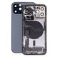 Apple iPhone 12 Pro - Hátsó Ház Apró Alkatrészekkel (Blue)
