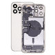 Apple iPhone 12 Pro Max - Hátsó Ház Apró Alkatrészekkel (Silver)