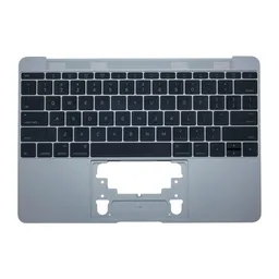 Apple MacBook 12" A1534 (Early 2015 - Mid 2017) - Felső Billentyűzet Keret + Billentyűzet US (Space Gray)