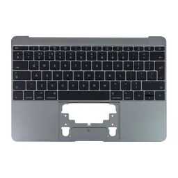 Apple MacBook 12" A1534 (Early 2015 - Mid 2017) - Felső Billentyűzet Keret + Billentyűzet UK (Space Gray)
