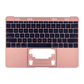 Apple MacBook 12" A1534 (Early 2015 - Mid 2017) - Felső Billentyűzet Keret + Billentyűzet US (Rose Gold)