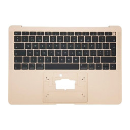 Apple MacBook Air 13" A1932 (2018 - 2019) - Felső Billentyűzet Keret + Billentyűzet UK (Gold)