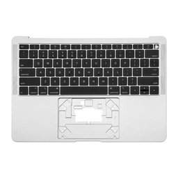 Apple MacBook Air 13" A1932 (2018 - 2019) - Felső Billentyűzet Keret + Billentyűzet US (Silver)