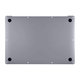 Apple MacBook Air 13" A1932 (2018 - 2019), A2179 (2020) - Alsó Fedőlap (Space Gray)