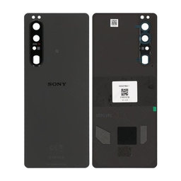 Sony Xperia 1 III - Akkumulátor Fedőlap (Black) - A5032185A Genuine Service Pack
