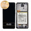 Samsung Galaxy A52s 5G A528B - LCD Kijelző + Érintőüveg + Keret + Akkumulátor (Awesome White) - GH82-26912D, GH82-26909D Genuine Service Pack