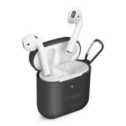SBS - Silicon Tok - Apple AirPods 2016, AirPods 2019, fekete