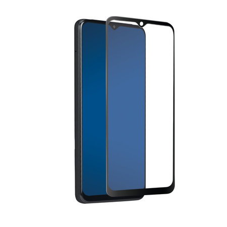 SBS - Edzett Üveg Full Cover - Samsung Galaxy A03s, fekete