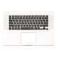 Apple MacBook Pro 15" A1398 (Late 2013 - Mid 2014) - Felső Billentyűzet Keret + Billentyűzet US