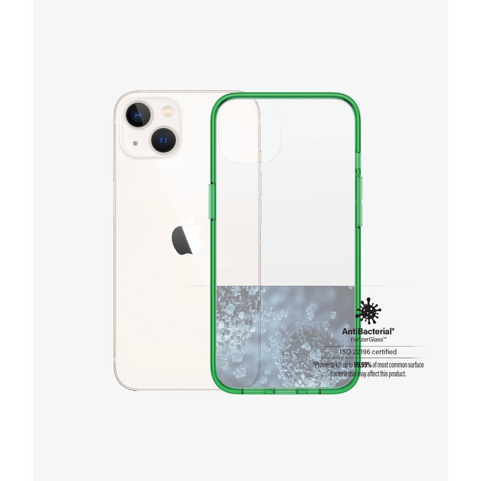 PanzerGlass - Tok ClearCaseColor AB - iPhone 13, lime