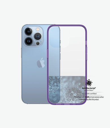 PanzerGlass - Tok ClearCaseColor AB - iPhone 13 Pro, grape